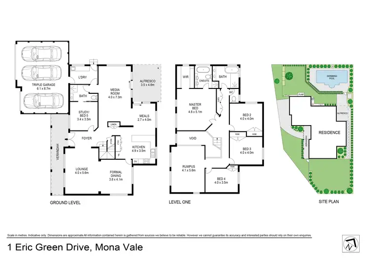 Floorplan of Homely house listing, 1 Eric Green Drive, Mona Vale NSW 2103