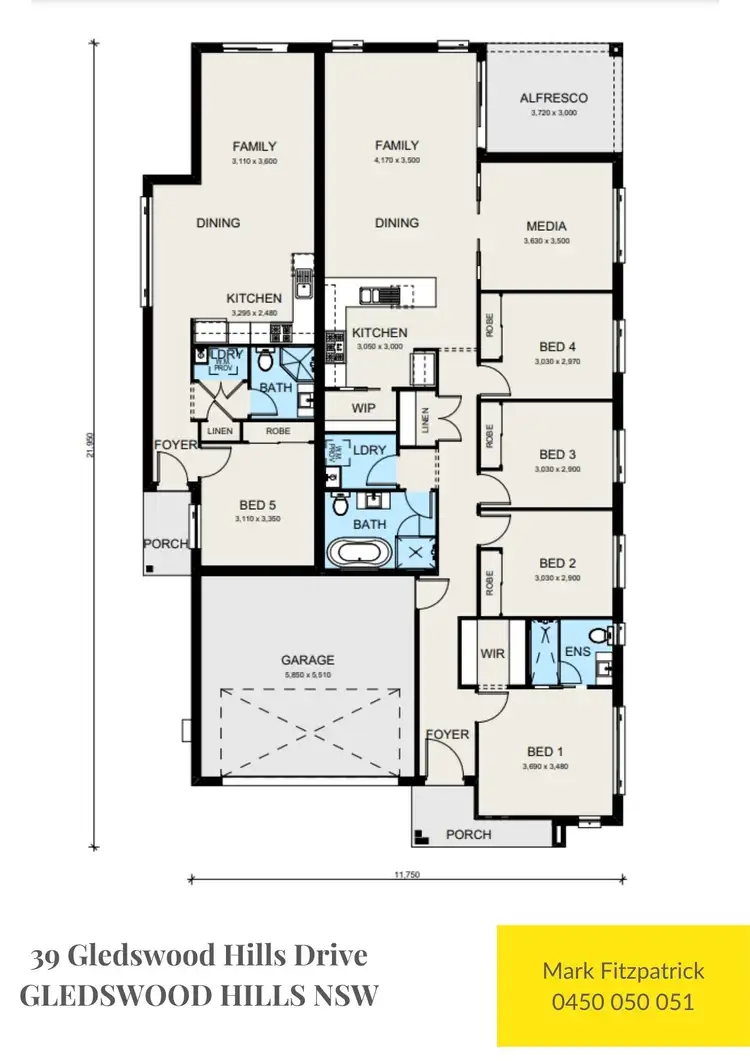 Floorplan of Homely house listing, 39 Gledswood Hills Drive, Gledswood Hills NSW 2557