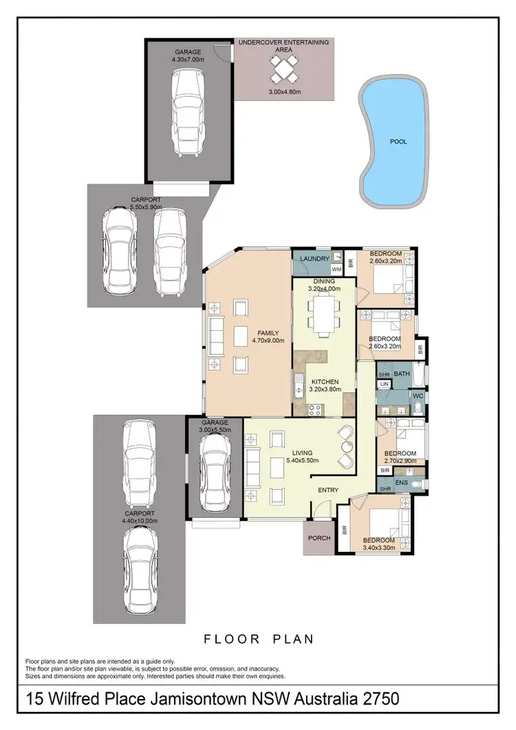 Floorplan of Homely house listing, 15 Wilfred Place, Jamisontown NSW 2750