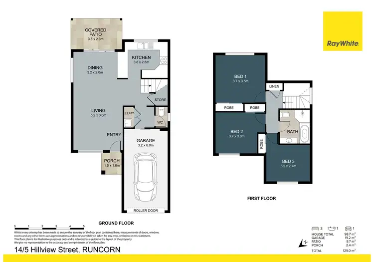 Floorplan of Homely townhouse listing, 14/5 Hillview Street, Runcorn QLD 4113