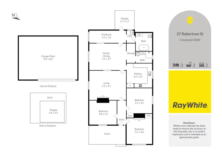 Floorplan of Homely house listing, 27 Robertson Street, Crookwell NSW 2583