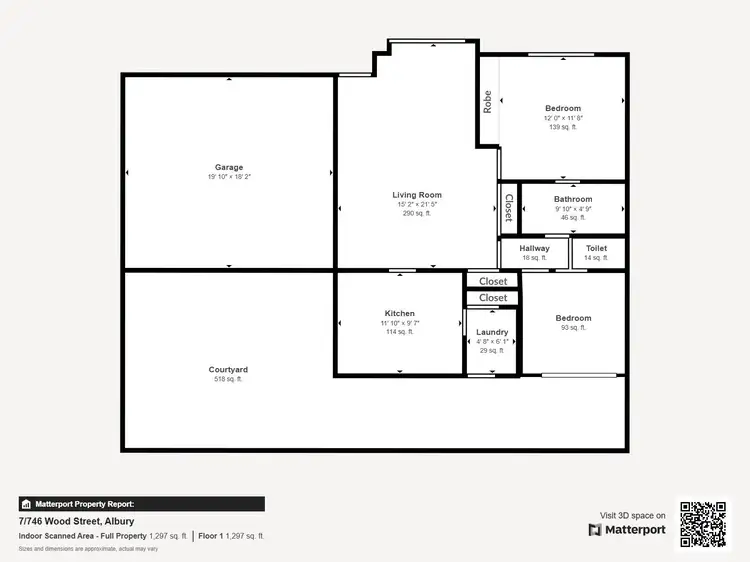 Floorplan of Homely townhouse listing, 7/746 Wood Street, Albury NSW 2640