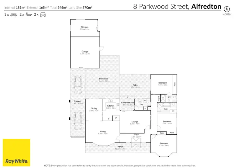 Floorplan of Homely house listing, 8 Parkwood Street, Alfredton VIC 3350