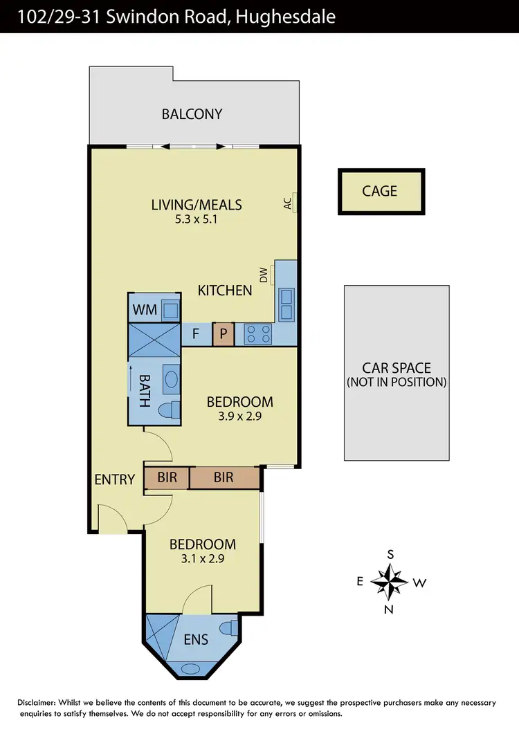 Floorplan of Homely apartment listing, 102/29-31 Swindon Road, Hughesdale VIC 3166