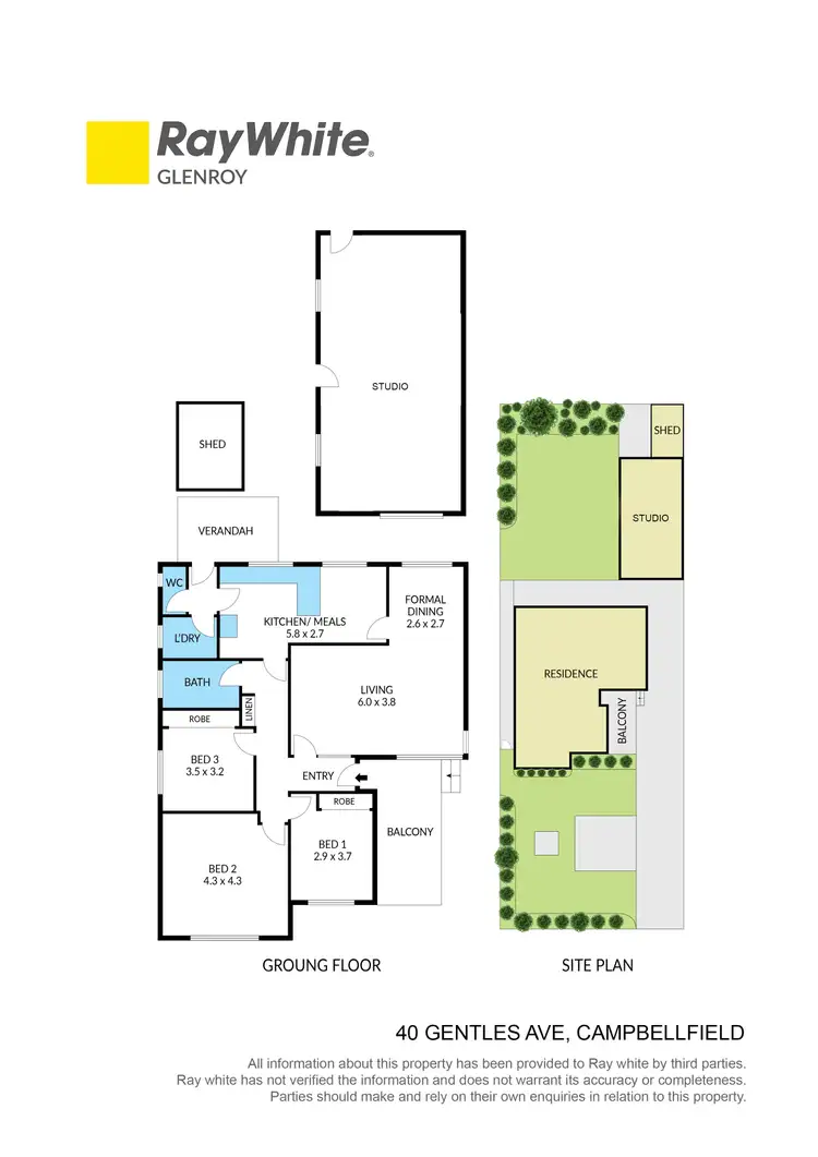 Floorplan of Homely house listing, 40 Gentles Avenue, Campbellfield VIC 3061