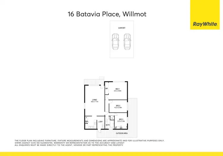 Floorplan of Homely house listing, 16 Batavia Place, Willmot NSW 2770