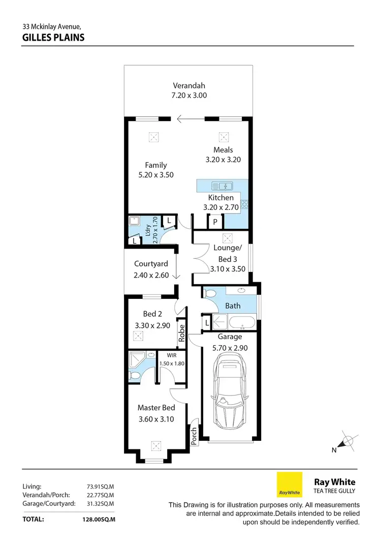 Floorplan of Homely house listing, 33 McKinlay Avenue, Gilles Plains SA 5086