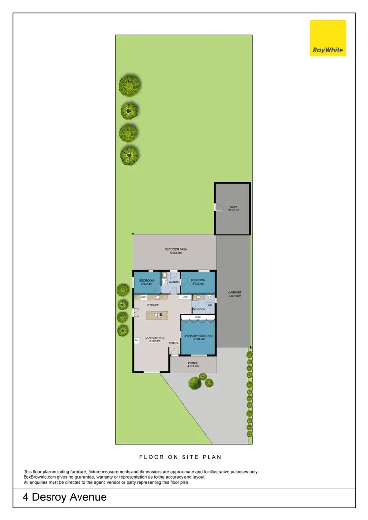 Floorplan of Homely house listing, 4 Desroy Avenue, Mildura VIC 3500