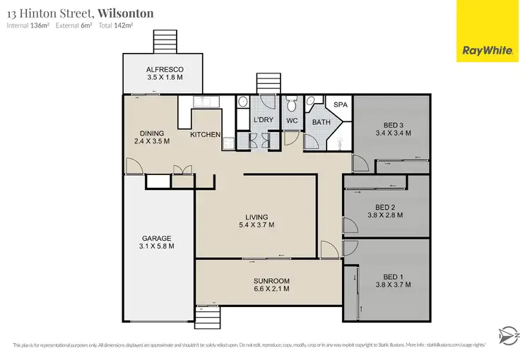 Floorplan of Homely house listing, 13 Hinton Street, Wilsonton QLD 4350