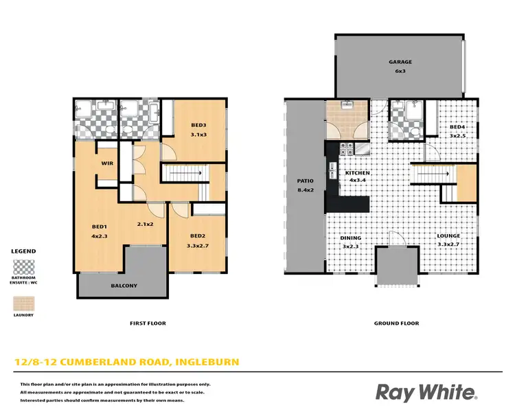 Floorplan of Homely townhouse listing, 12/8-12 Cumberland Road, Ingleburn NSW 2565