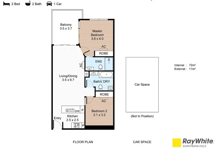 Floorplan of Homely apartment listing, 2104/1-5 Cremin Street, Upper Mount Gravatt QLD 4122