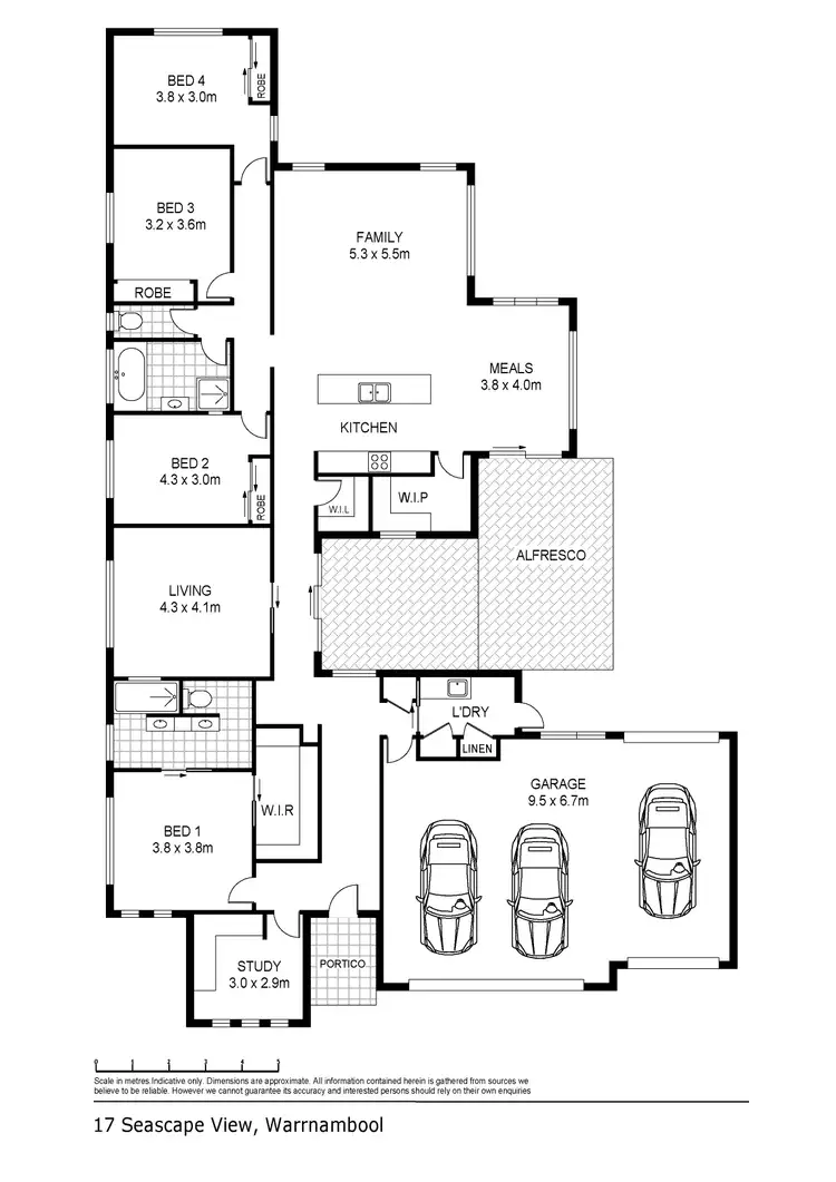 Floorplan of Homely house listing, 17 Seascape View, Warrnambool VIC 3280