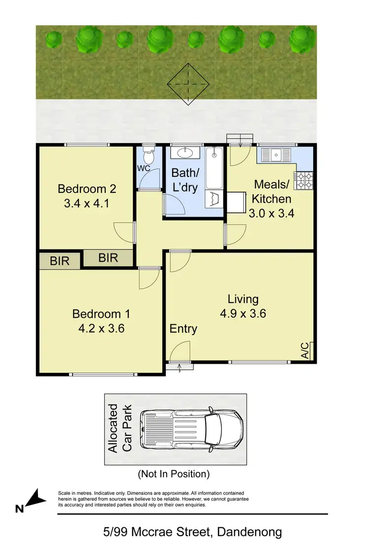 Floorplan of Homely unit listing, 5/99 McCrae Street, Dandenong VIC 3175