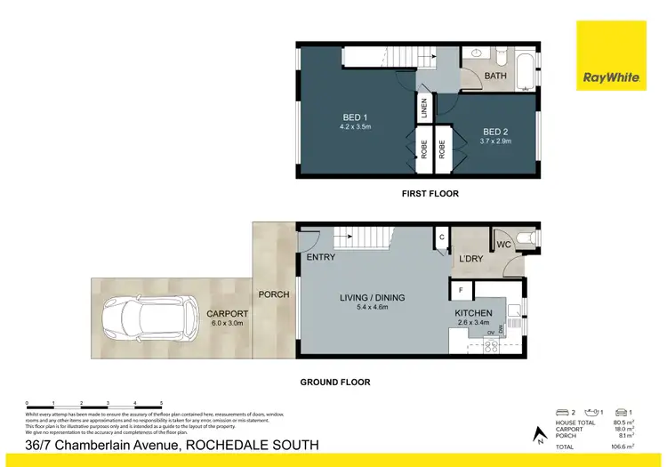 Floorplan of Homely house listing, 36/7 Chamberlain Avenue, Rochedale South QLD 4123