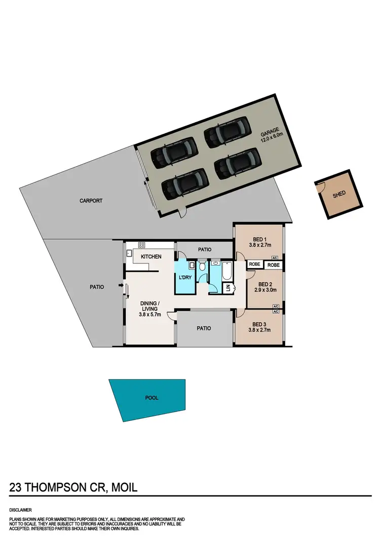Floorplan of Homely house listing, 23 Thompson Crescent, Moil NT 810