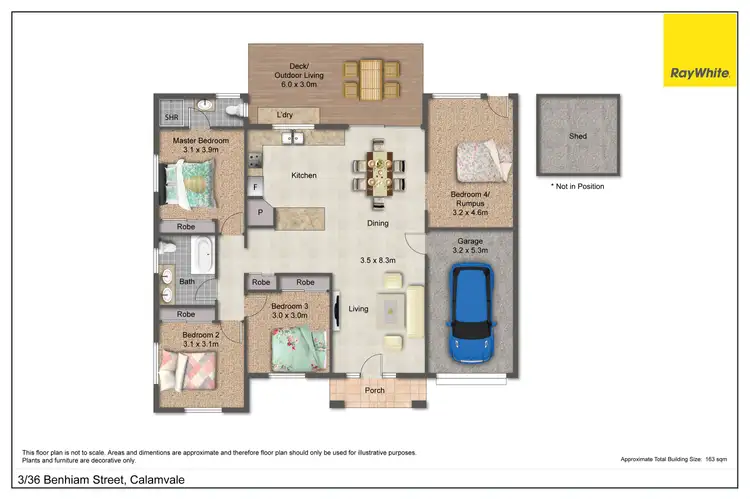 Floorplan of Homely townhouse listing, 3/36 Benhiam Street, Calamvale QLD 4116