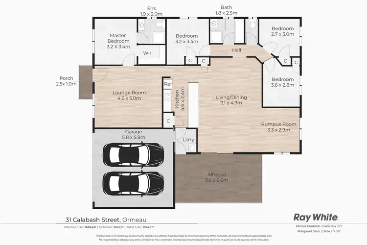 Floorplan of Homely house listing, 31 Calabash Street, Ormeau QLD 4208