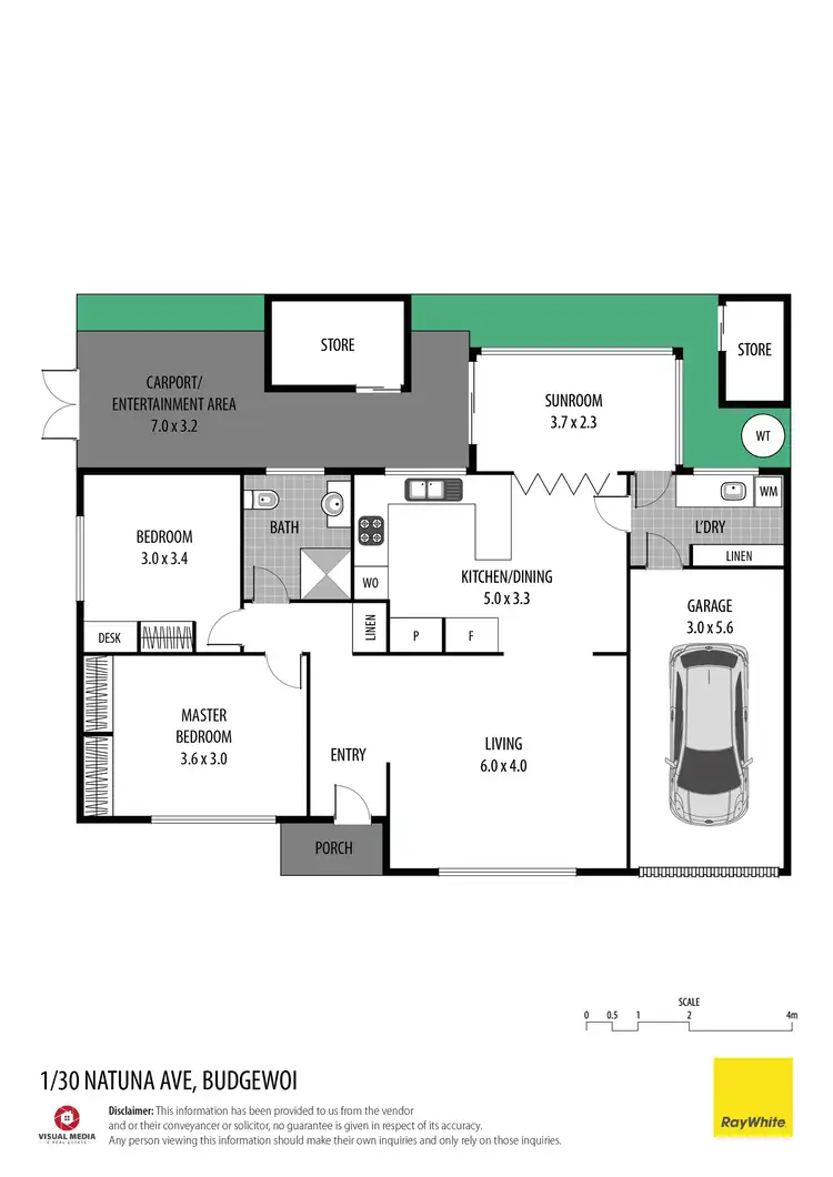Floorplan of Homely villa listing, 1/30 Natuna Avenue, Budgewoi NSW 2262