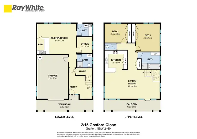 Floorplan of Homely house listing, 2/15 Gosford Close, Grafton NSW 2460