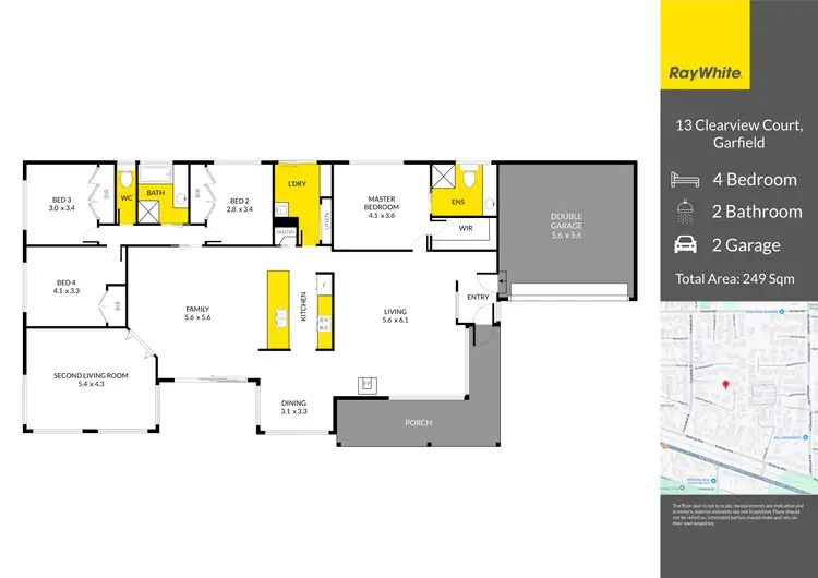 Floorplan of Homely house listing, 13 Clearview Court, Garfield VIC 3814