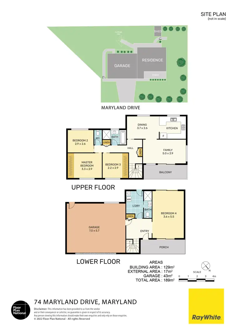 Floorplan of Homely house listing, 74 Maryland Drive, Maryland NSW 2287