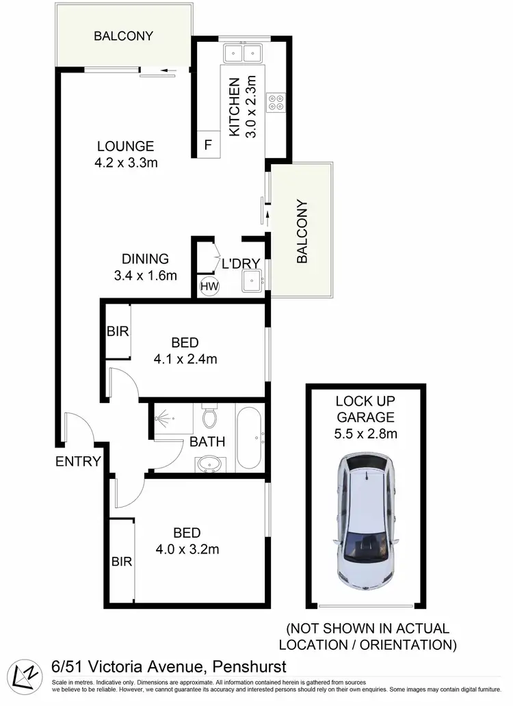 Floorplan of Homely apartment listing, 6/51-53 Victoria Avenue, Penshurst NSW 2222