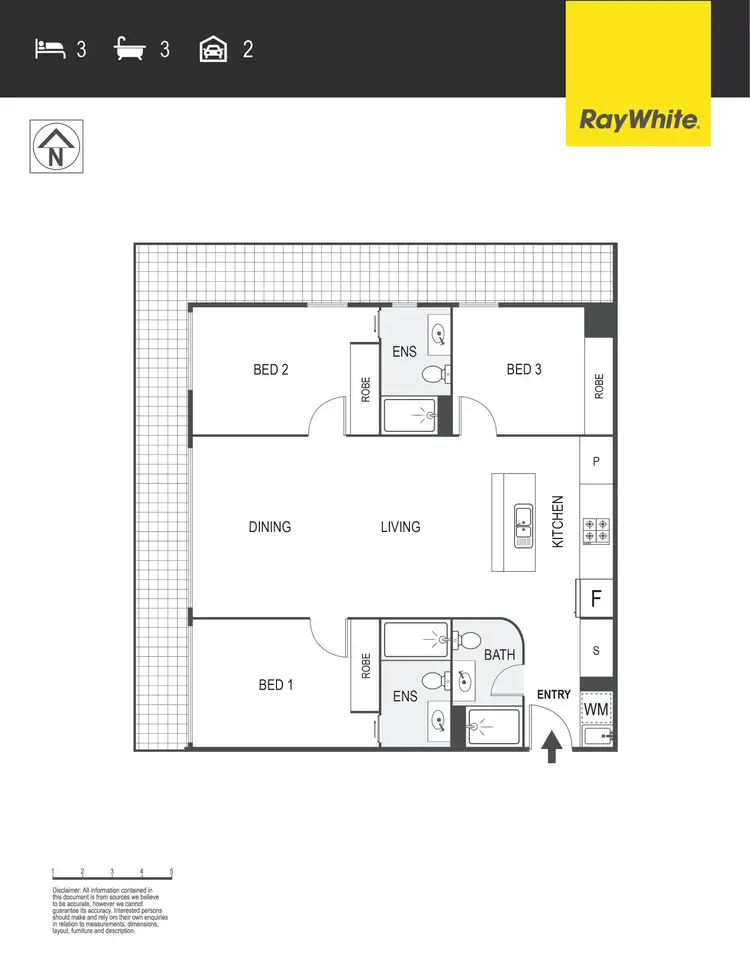 Floorplan of Homely unit listing, 191/56 Forbes Street, Turner ACT 2612