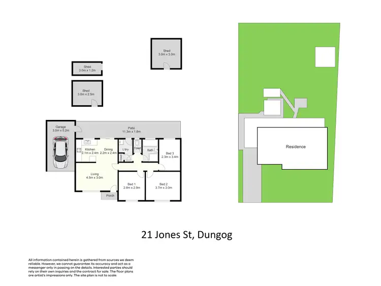 Floorplan of Homely house listing, 21 Jones Street, Dungog NSW 2420