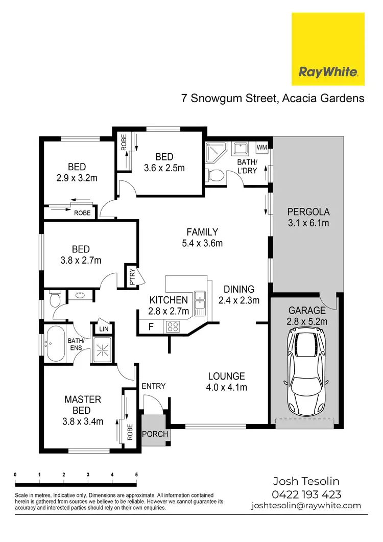 Floorplan of Homely house listing, 7 Snowgum Street, Acacia Gardens NSW 2763