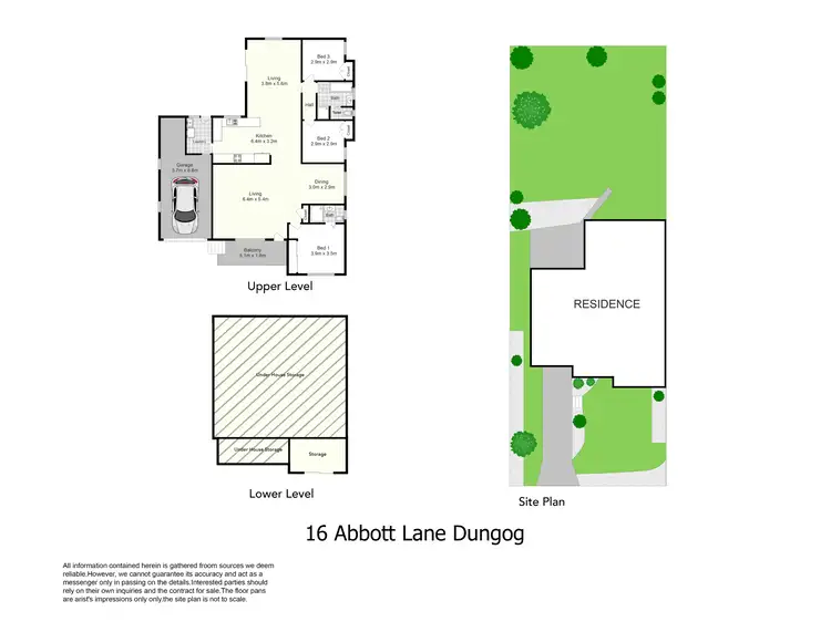 Floorplan of Homely house listing, 16 Abbott Lane, Dungog NSW 2420