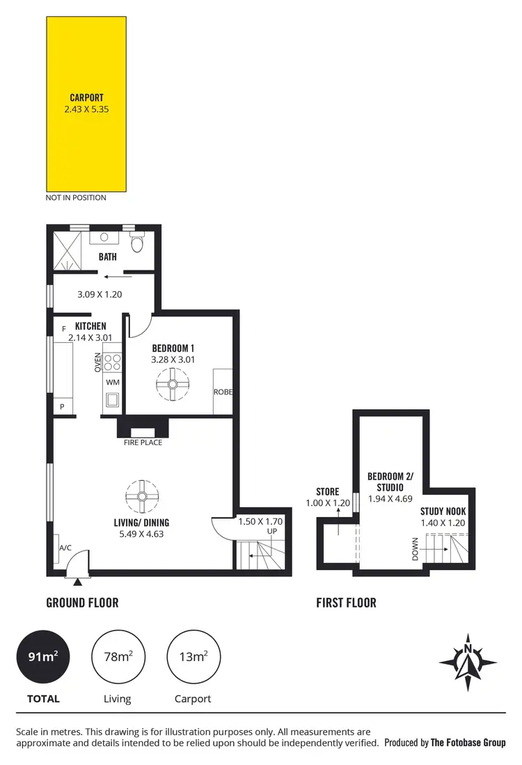 Floorplan of Homely unit listing, 9/34-36 Byron Road, Black Forest SA 5035