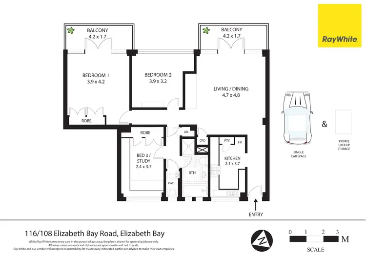 Floorplan of Homely apartment listing, 116/108 Elizabeth Bay Road, Elizabeth Bay NSW 2011