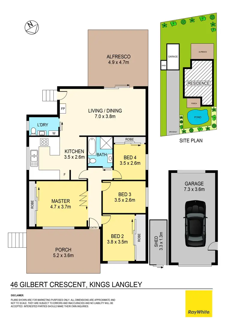 Floorplan of Homely house listing, 46 Gilbert Crescent, Kings Langley NSW 2147