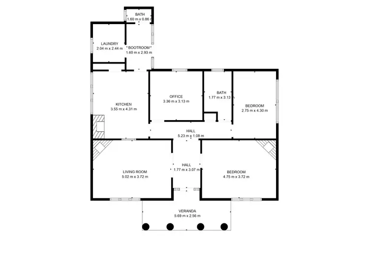 Floorplan of Homely house listing, 5 Park Street, Seymour VIC 3660