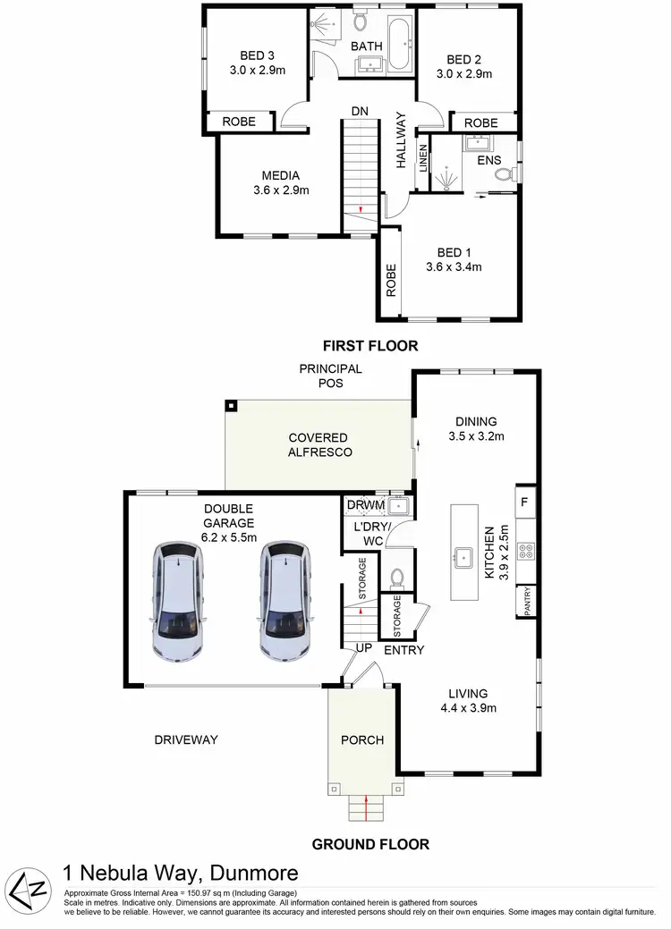 Floorplan of Homely house listing, 1 Nebula Way, Dunmore NSW 2529