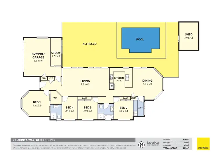 Floorplan of Homely house listing, 7 Carinya Way, Gerringong NSW 2534