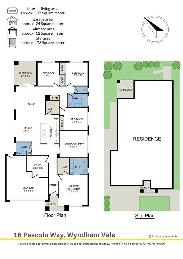 Floorplan of Homely house listing, 16 Pascolo Way, Wyndham Vale VIC 3024