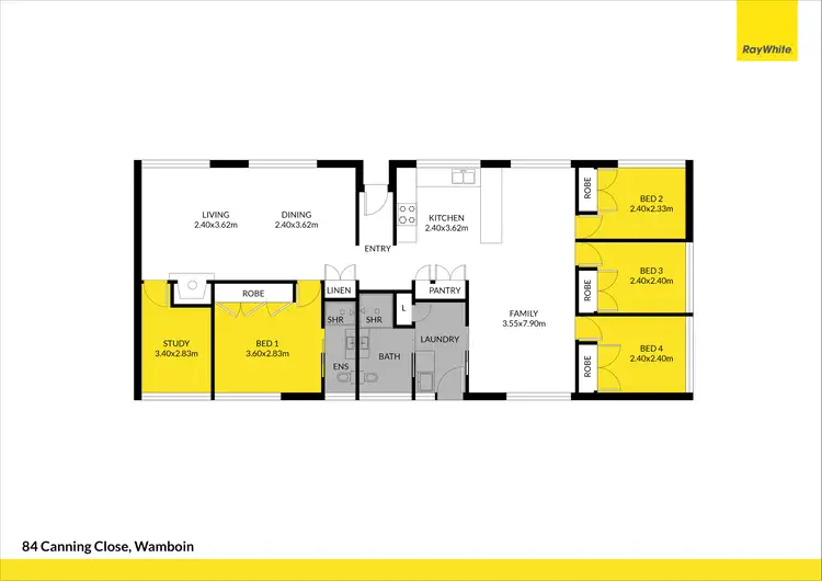 Floorplan of Homely house listing, 84 Canning Close, Wamboin NSW 2620