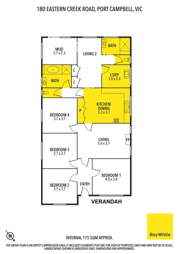 Floorplan of Homely rural property listing, 180 A Eastern Creek Road, Port Campbell VIC 3269