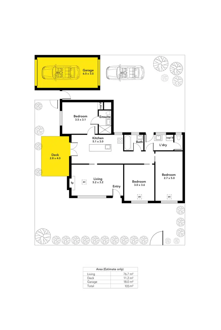 Floorplan of Homely house listing, 46 Mary Street, Glenelg North SA 5045