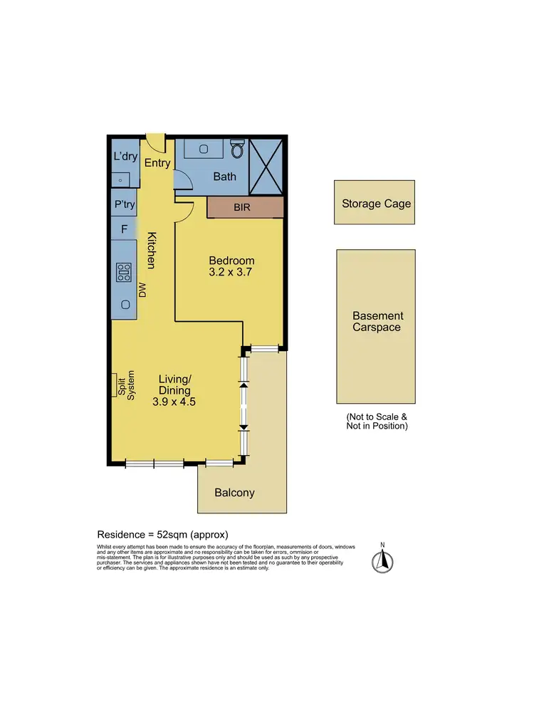 Floorplan of Homely apartment listing, 106/2 Yarra Bing Crescent, Burwood VIC 3125