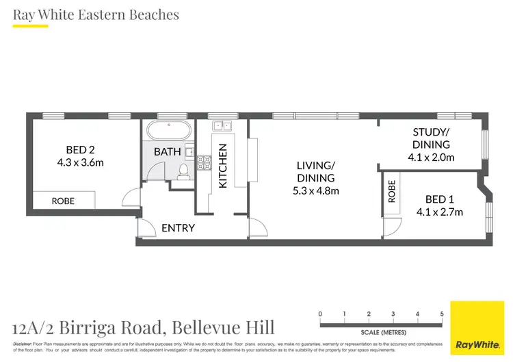 Floorplan of Homely apartment listing, 12a/2 Birriga Road, Bellevue Hill NSW 2023