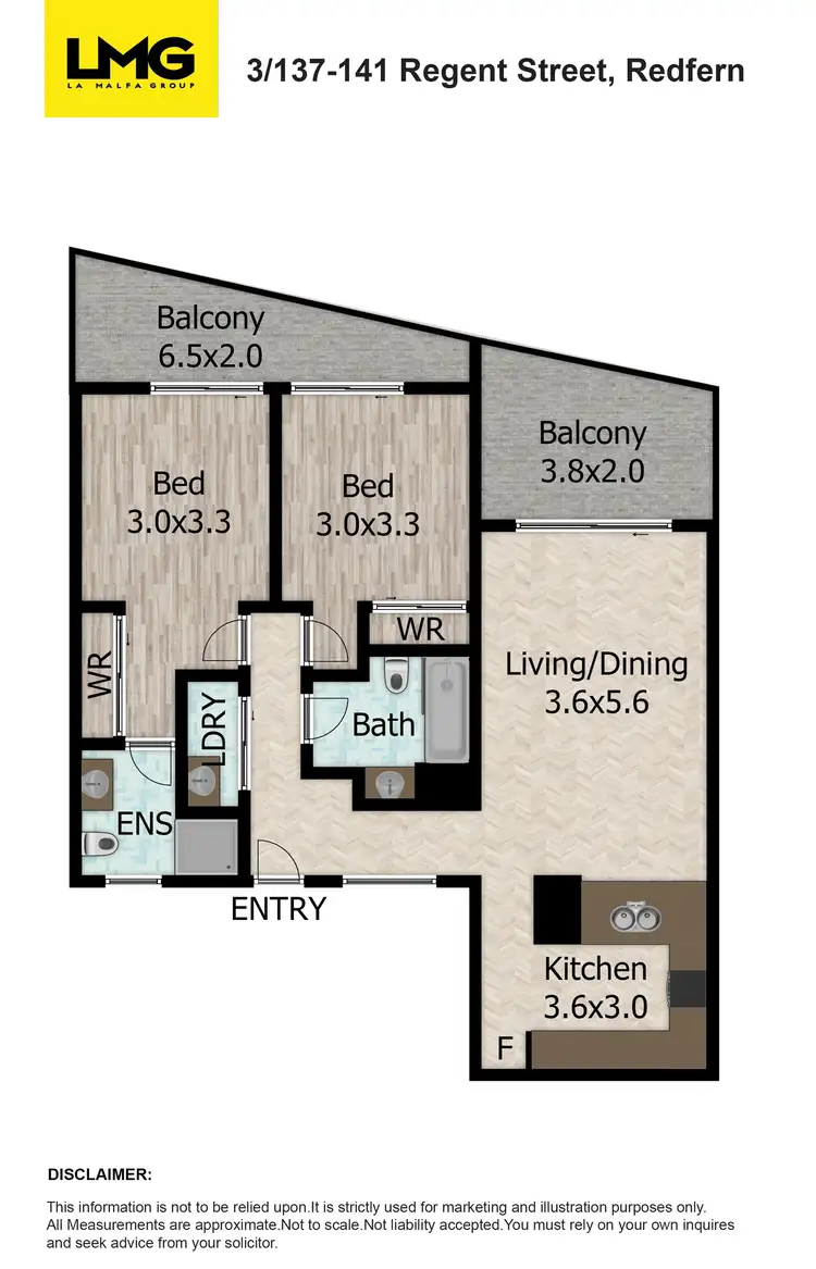 Floorplan of Homely unit listing, 3/137-141 Regent Street, Redfern NSW 2016