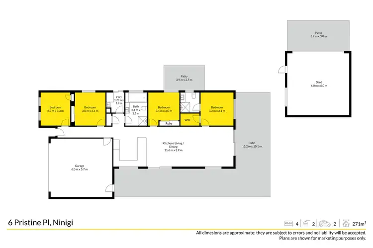 Floorplan of Homely house listing, 6 Pristine Place, Ningi QLD 4511