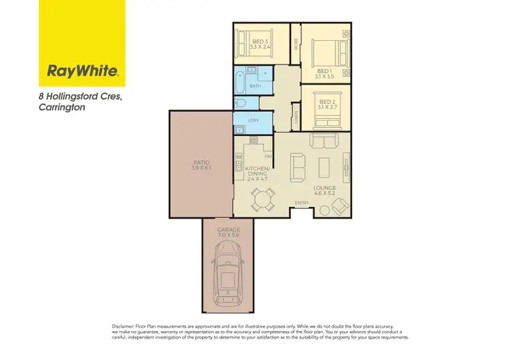 Floorplan of Homely house listing, 8 Hollingsford Crescent, Carrington NSW 2294