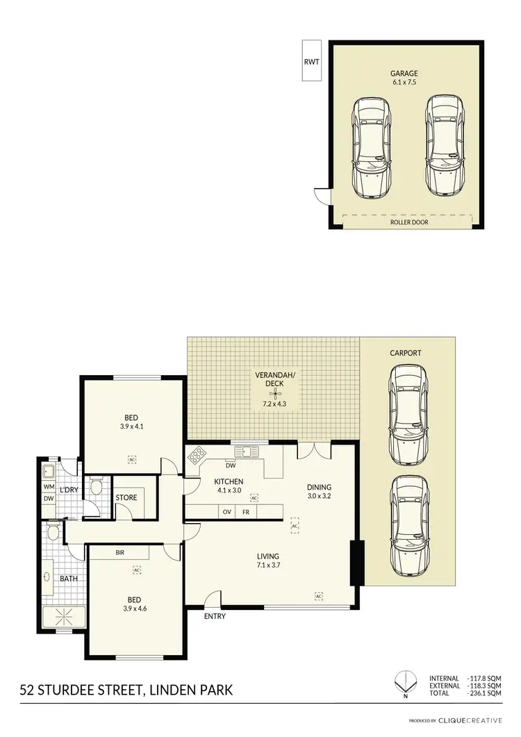 Floorplan of Homely house listing, 52 Sturdee Street, Linden Park SA 5065