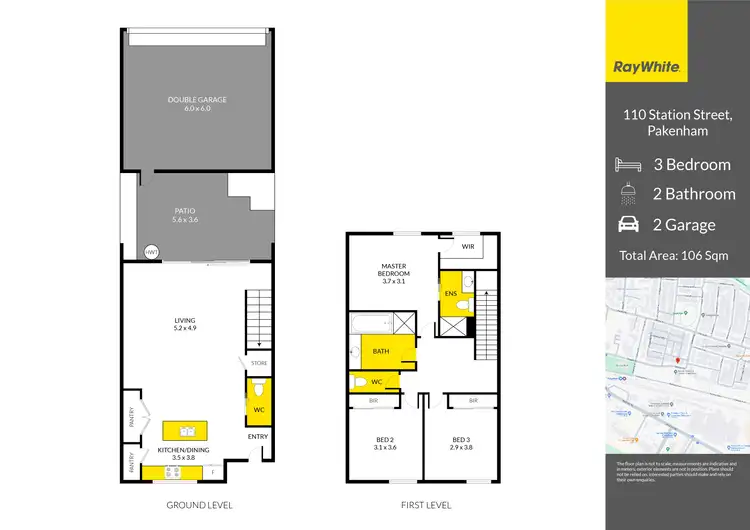 Floorplan of Homely townhouse listing, 110 Station Street, Pakenham VIC 3810