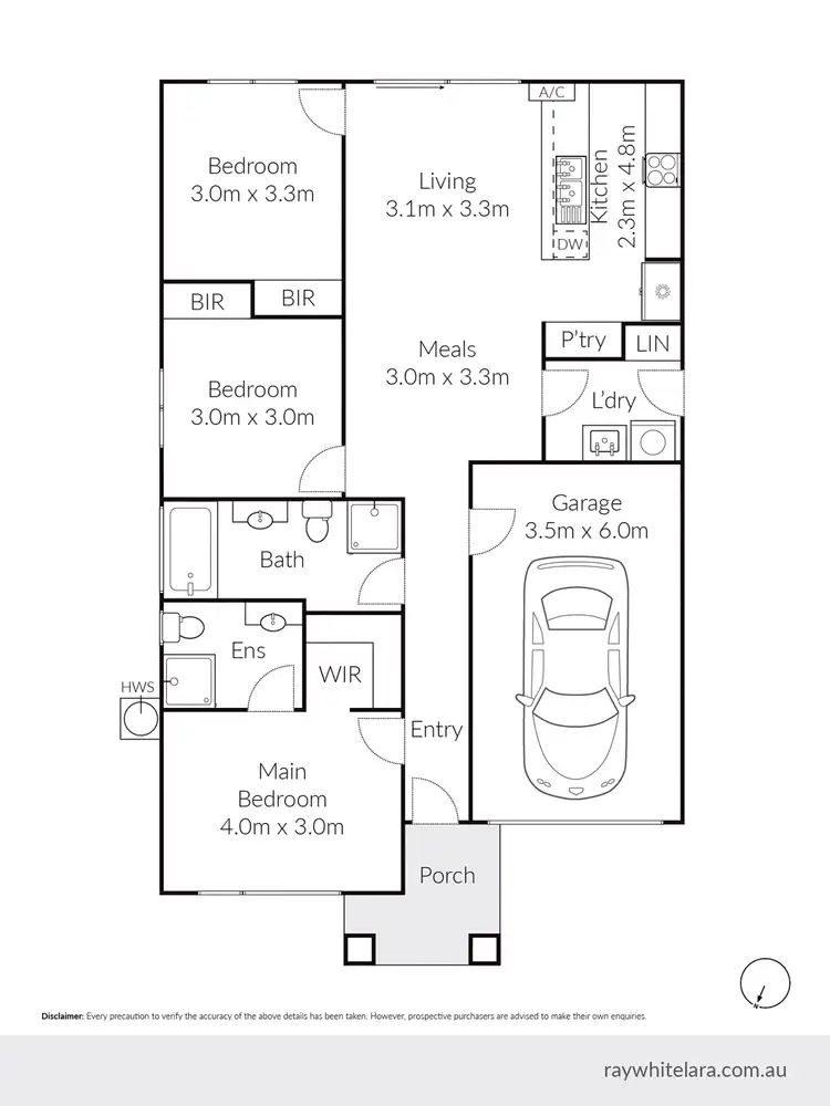 Floorplan of Homely house listing, 66 Navigator Drive, Corio VIC 3214