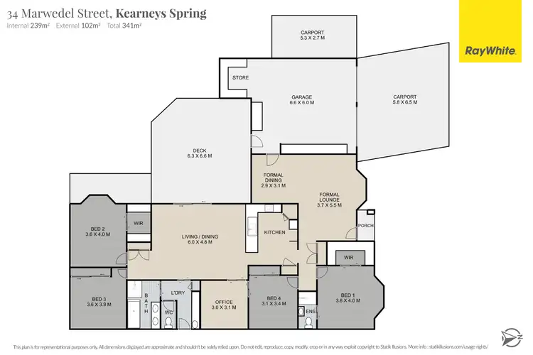 Floorplan of Homely house listing, 34 Marwedel Street, Kearneys Spring QLD 4350