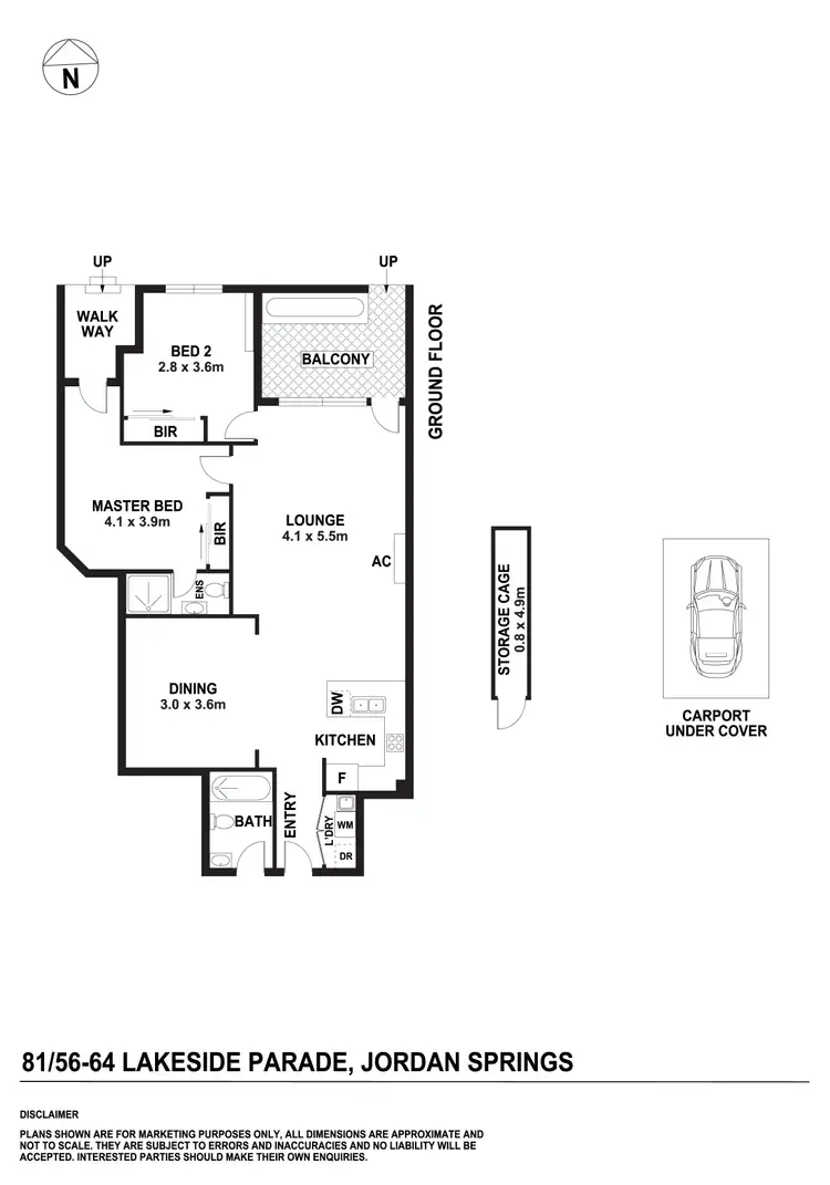 Floorplan of Homely apartment listing, 81/56-64 Lakeside Parade, Jordan Springs NSW 2747